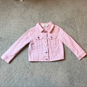 Kids Pink Denim Jacket